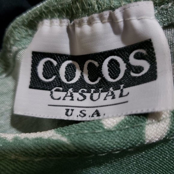 Vintage Cocos Casual Floral Midi Dress XS - Picture 5 of 7